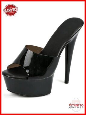 Clear Band Peep Toe Stiletto Platform Heels Sexy Pole Dance Party Wedding Pumps